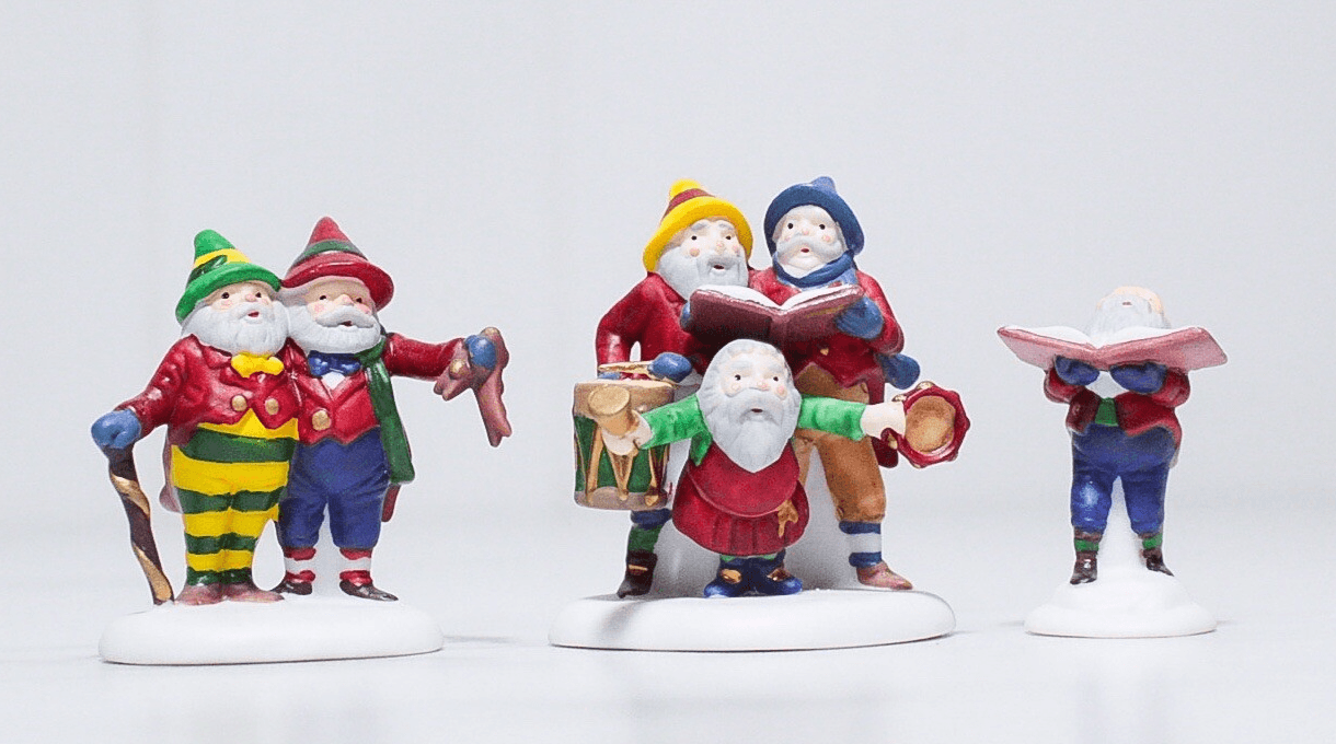 Department 56 "SING A SONG FOR SANTA" 3pc Christmas Village w/ Box #5631-6
