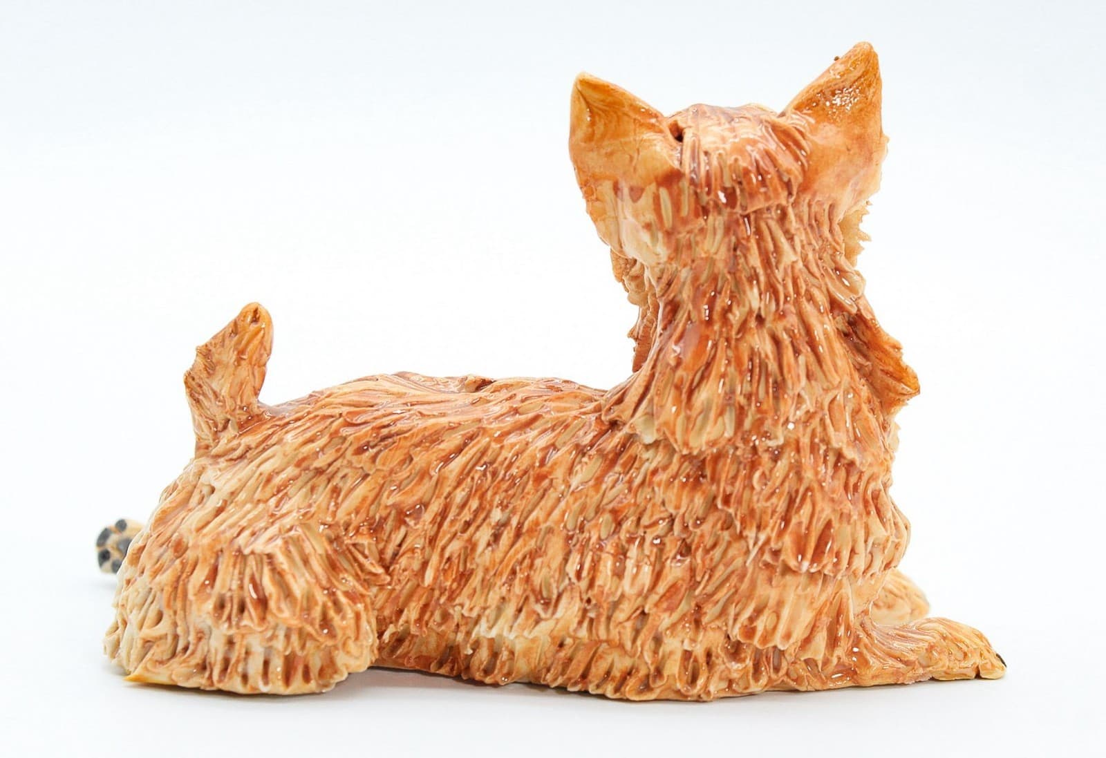 EVE PEARCE Handcrafted Sitting Cairn Terrier Porcelain Dog Figure Sculpture OOAK - Thumbnail 2