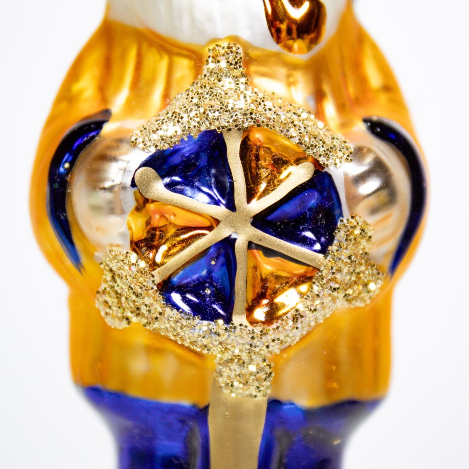 Neiman Marcus Vintage Czech Sea Captain Santa Glass Christmas Ornament - Thumbnail 4