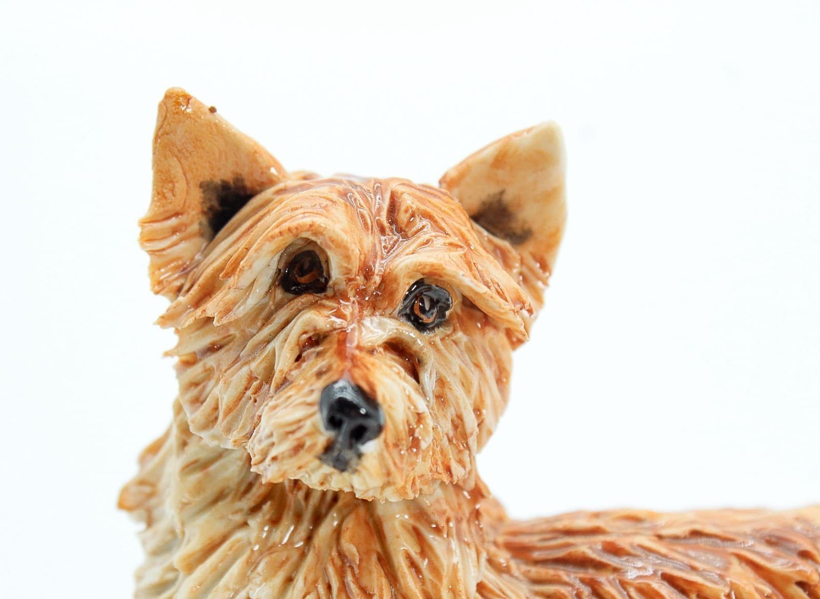 EVE PEARCE Handcrafted Sitting Cairn Terrier Porcelain Dog Figure Sculpture OOAK - Thumbnail 3