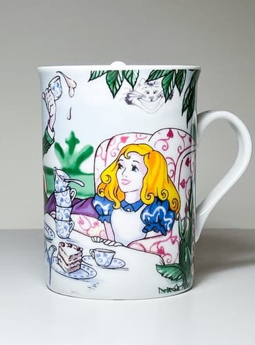 2 Vintage Cafe by Paul Cardew Porcelain ALICE IN WONDERLAND England Mugs - Thumbnail 2
