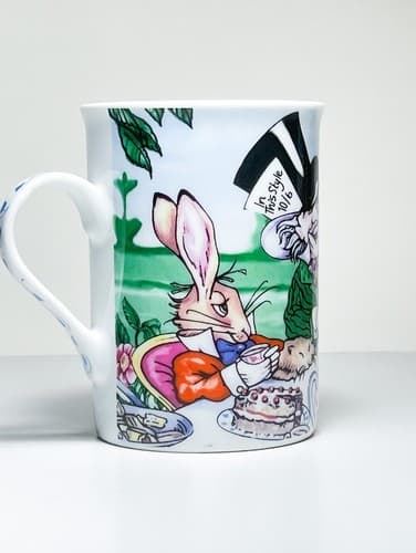 2 Vintage Cafe by Paul Cardew Porcelain ALICE IN WONDERLAND England Mugs - Thumbnail 4
