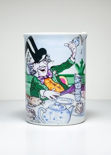 2 Vintage Cafe by Paul Cardew Porcelain ALICE IN WONDERLAND England Mugs - Thumbnail 3