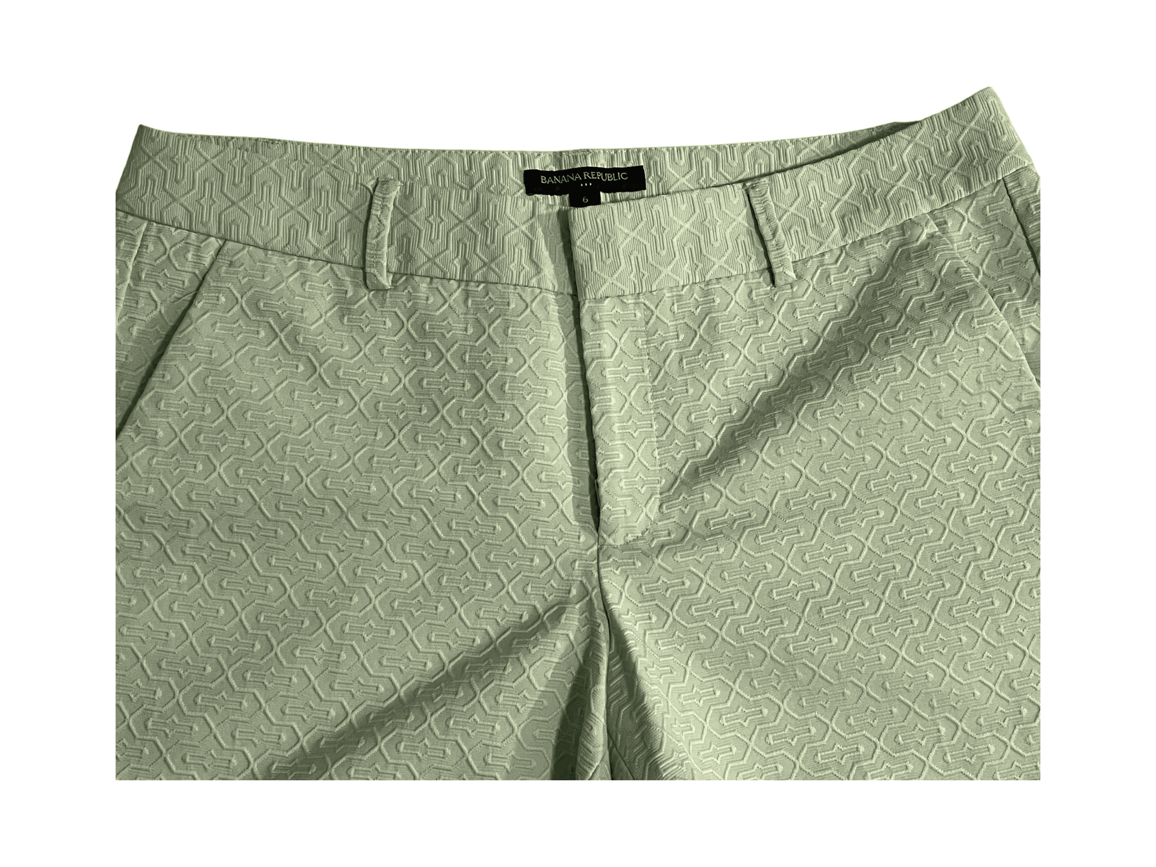 Banana Republic Women’s Mint Green Chino Shorts - Thumbnail 2