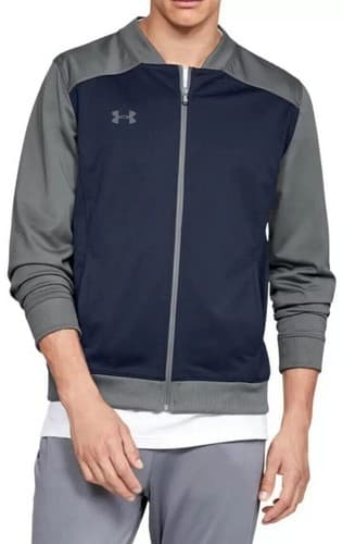 Under Armour Men's Challenger II Track Jacket Midnight Navy/Graphite Size Large - Image 1