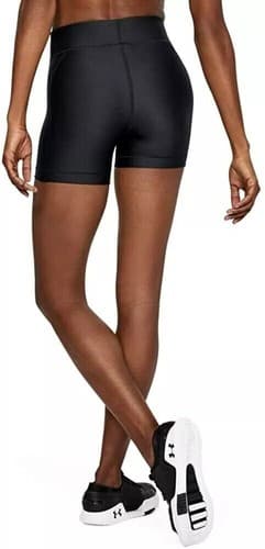 Under Armour Women's Heat Gear Middy Shorts - Grey Size Small - Thumbnail 2