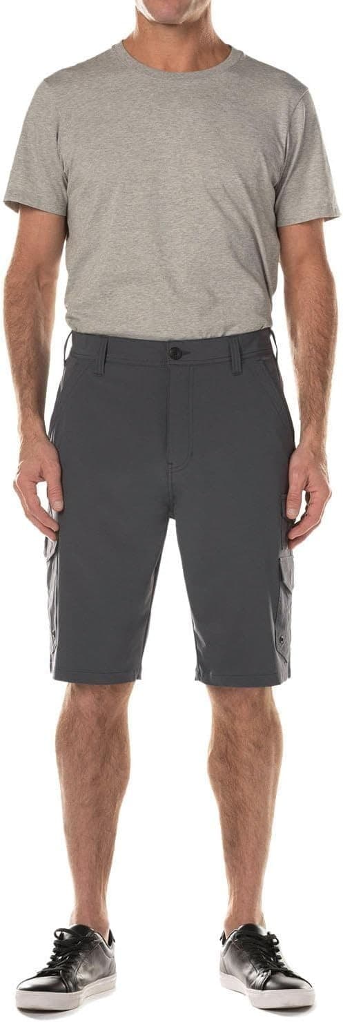 Iron Co. 4-Way Stretch Hybrid Cargo Short Size 40 Greystone - Thumbnail 3