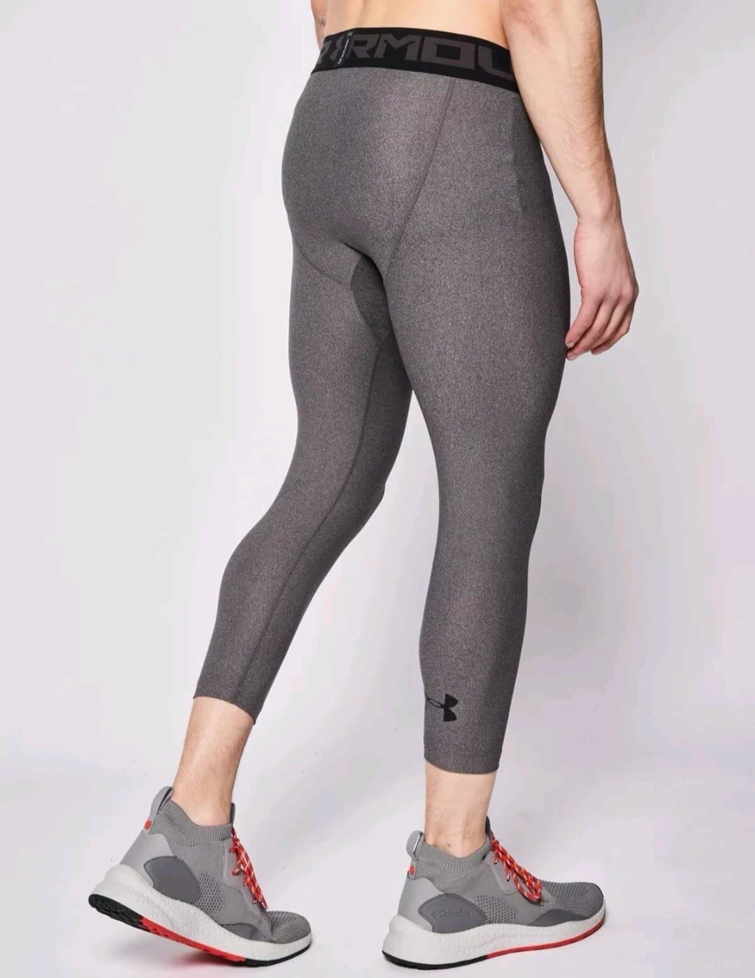 Under Armour HeatGear 2.0 Men's Size S Small Leggings Training Gray - Thumbnail 2