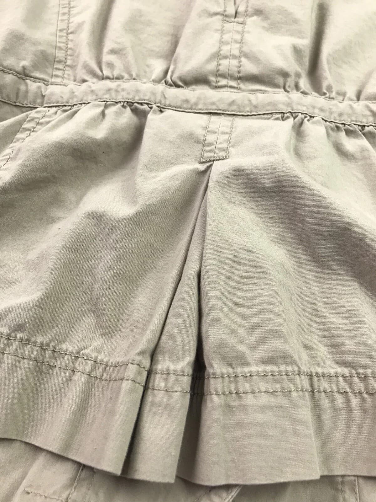 Ann Taylor Loft jacket Utility Khaki Brown Ruffle drawstring - XS petite - Image 1