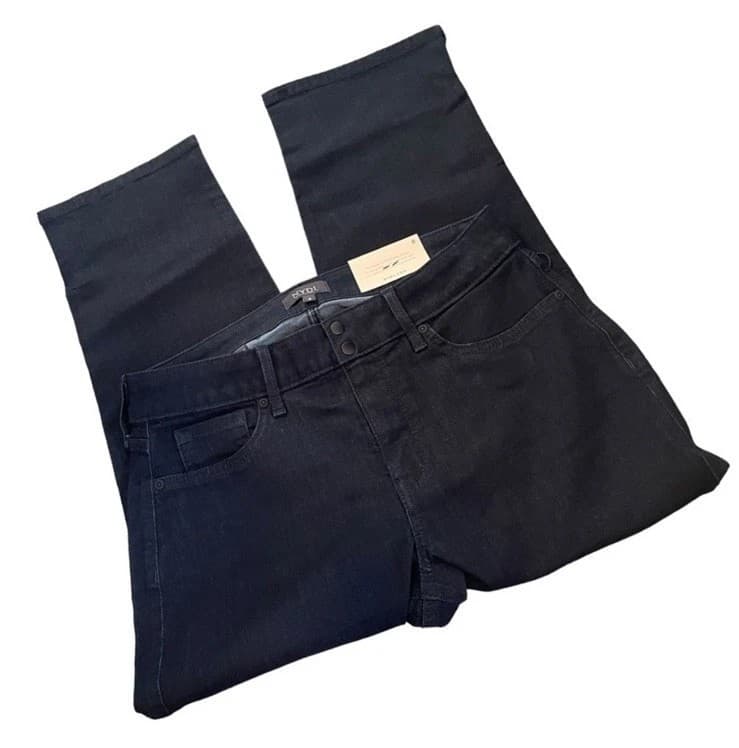 NWT NYDJ Jeans Capri Denim Jeans in Cool Embrace Size 8 Dark Wash - Thumbnail 3