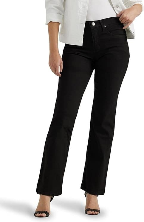 Lee Riders Jeans Women's 8P Black Classic Fit Denim Straight Leg NWT - Image 1