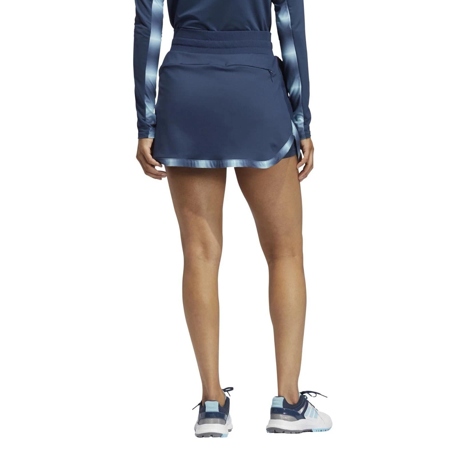 Womens Adidas 15in Gradient Drawstring Golf Skort w/ pockets XS Blue GL6778 - Image 1