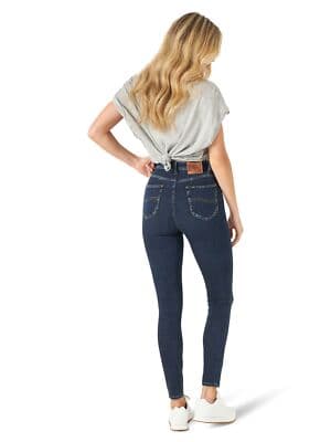 Lee Women's High Rise Skinny Jean, with That, 35 (US 20) - Thumbnail 2