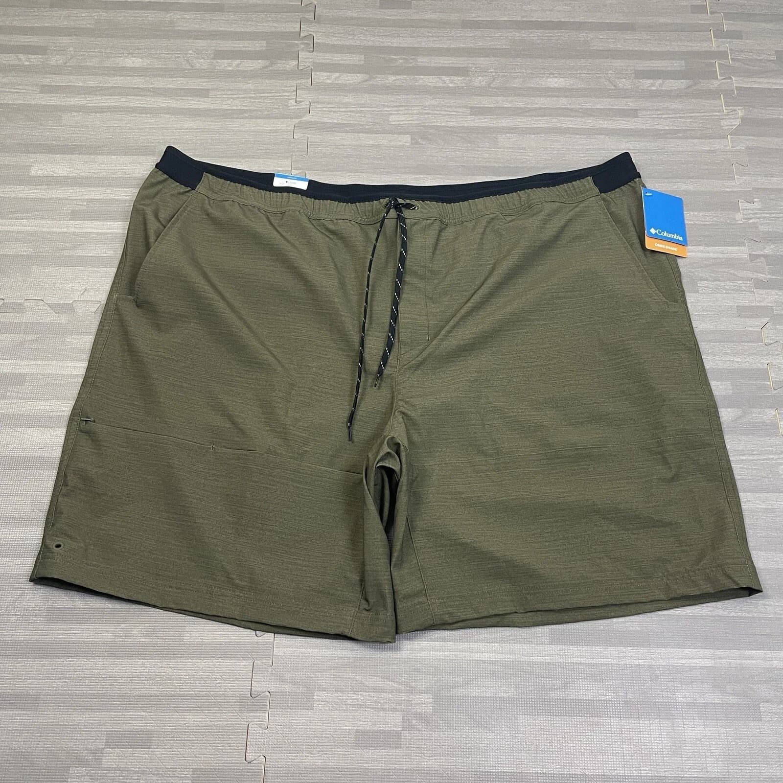 Columbia Twisted Creek Stone Green Heather Hiking Shorts Mens Big 6XL - Thumbnail 8