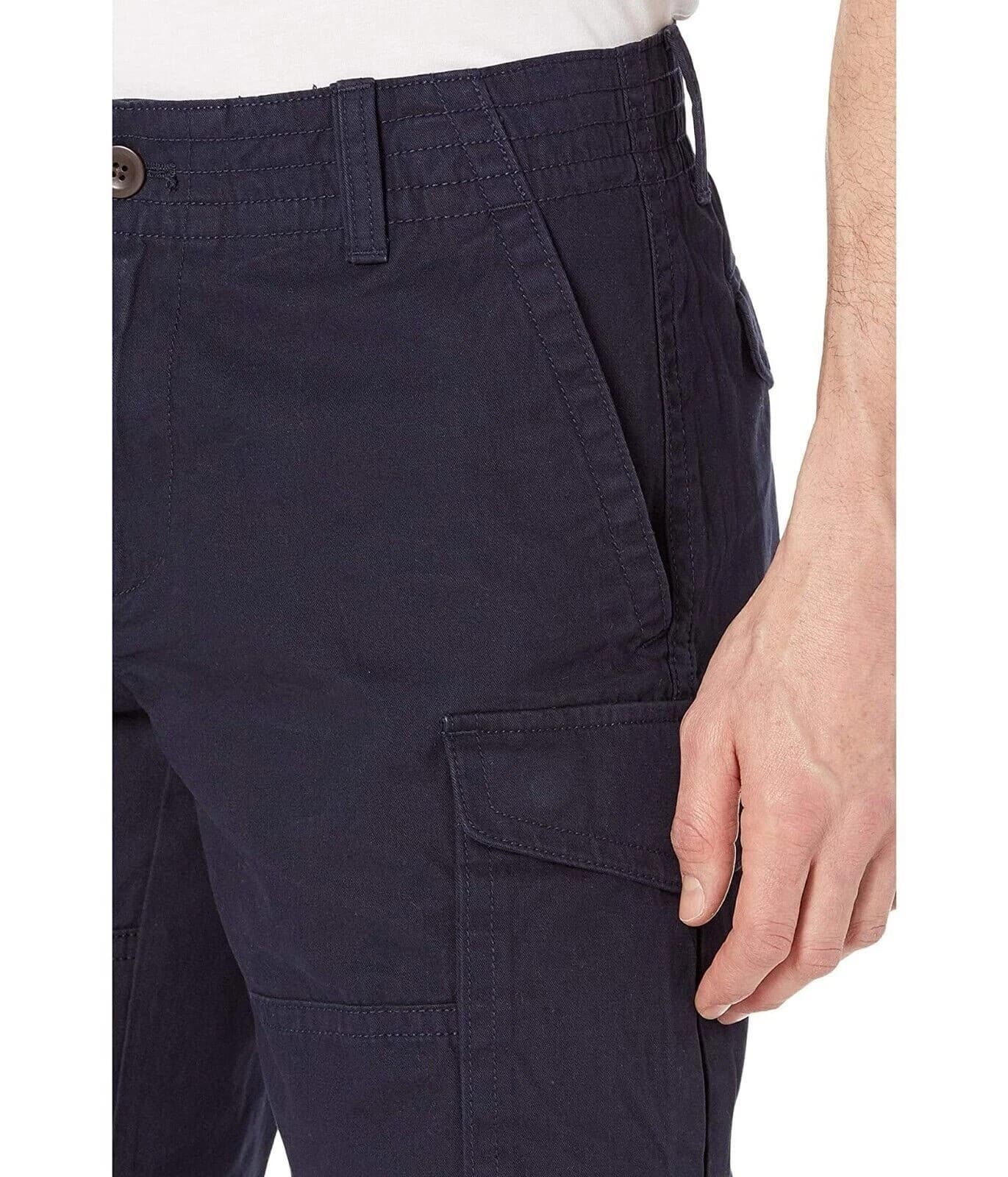 Tommy Hilfiger Men's Essential Solid Cargo Shorts Sky Captain 38 - Thumbnail 3