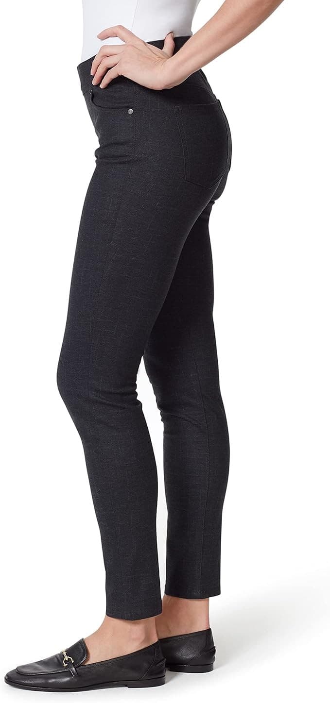 Gloria Vanderbilt Slimming Avery Ponte Slim Pull On Size 22W Short Black Pants. - Thumbnail 3