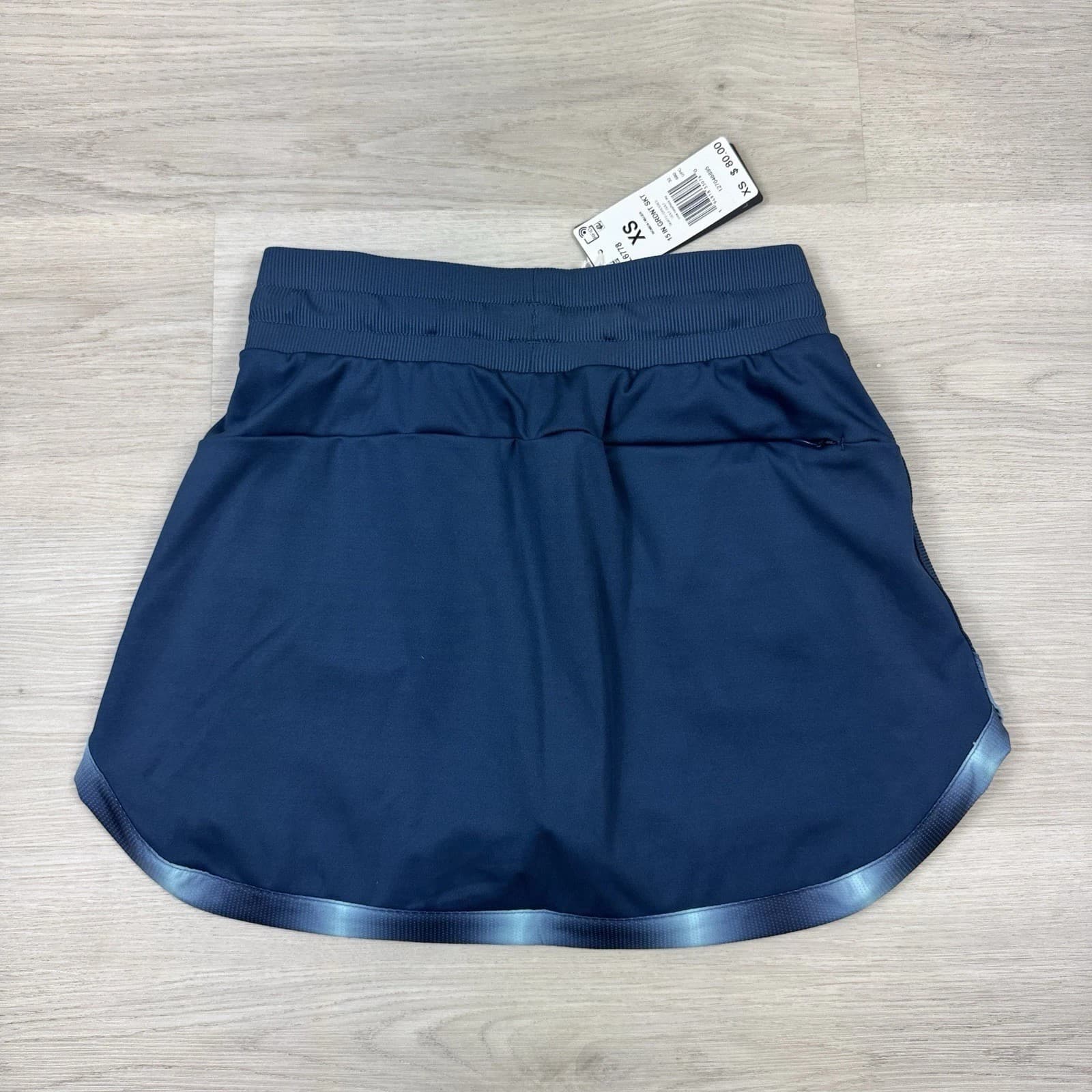 Womens Adidas 15in Gradient Drawstring Golf Skort w/ pockets XS Blue GL6778 - Thumbnail 3