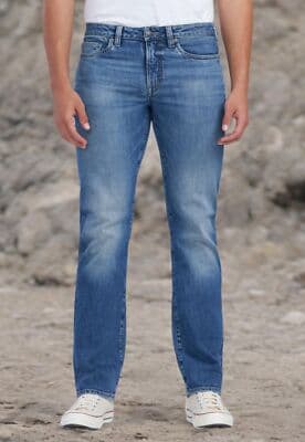 BUFFALO DAVID BITTON RELAXED STRAIGHT DRIVEN JEANS, CRINKLED AND SANDED 40 X 30 - Thumbnail 5