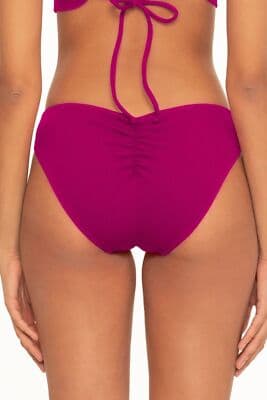 BECCA by Rebecca Virtue Fine Line Rib Adela Hipster Bottoms Pomegranate LG - Thumbnail 2