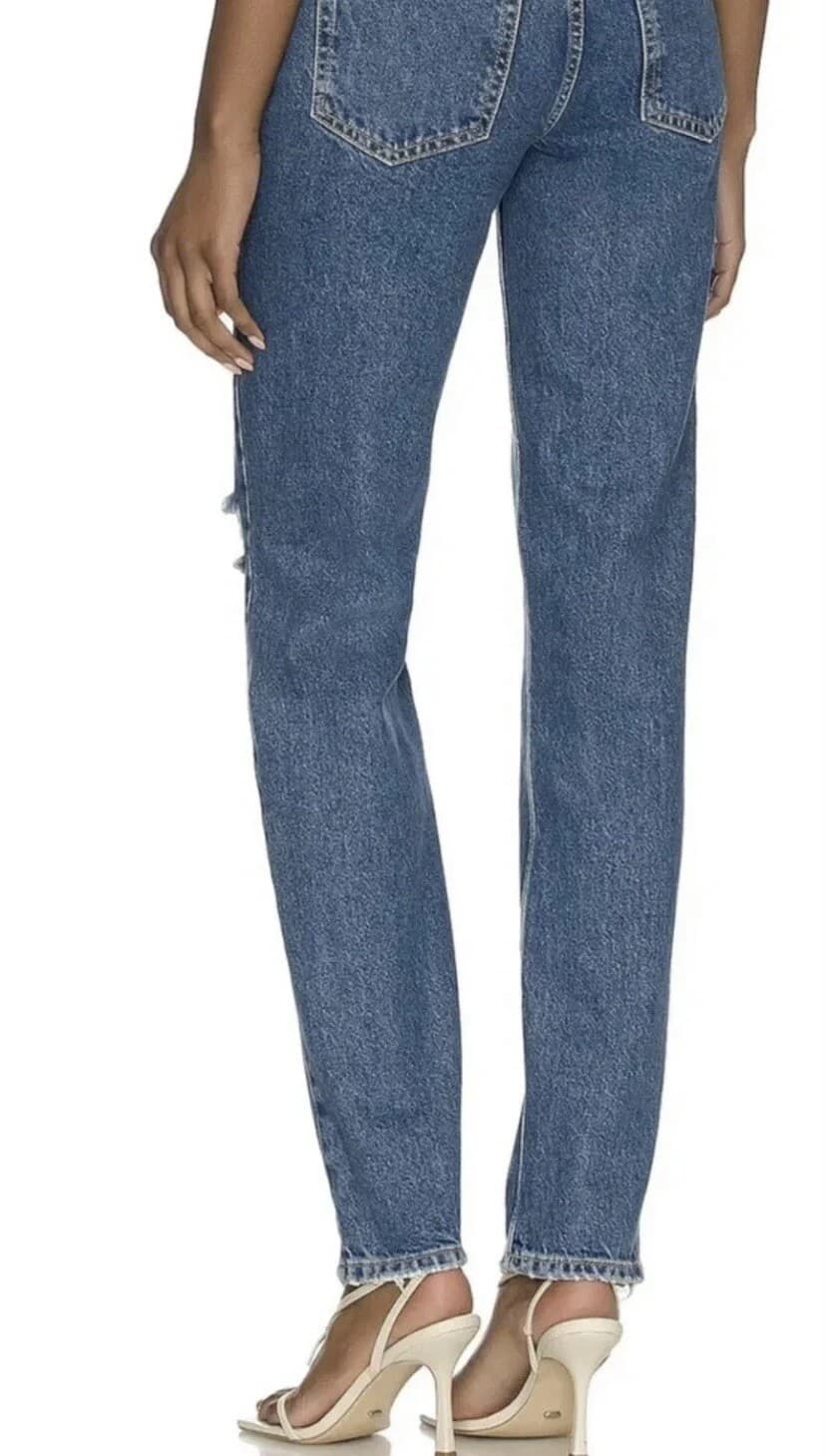 NWT! Free People We The Free The Lasso Jeans in Sapphire. Size 27. MSRP: $98. - Thumbnail 3