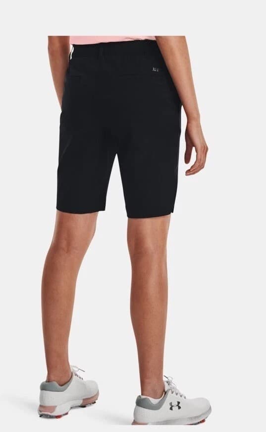 $75 Under Armour Women’s Links Golf 9” Shorts- Black - Size: 4 (28”W) - NEW - Thumbnail 3