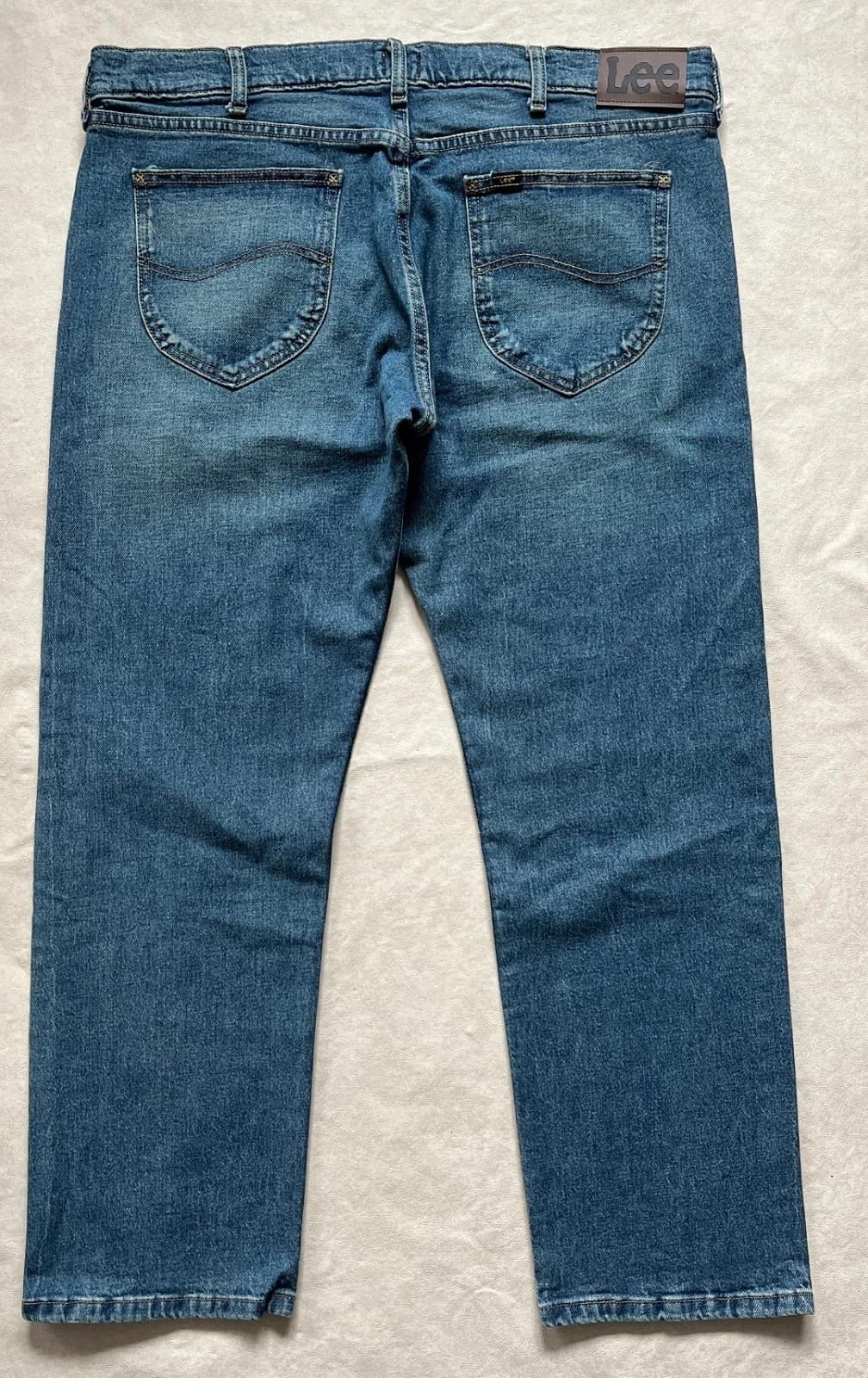 NEW Lee Slim Fit Straight Leg Comfort Glory Blue Denim Jeans 34x34 - Thumbnail 3