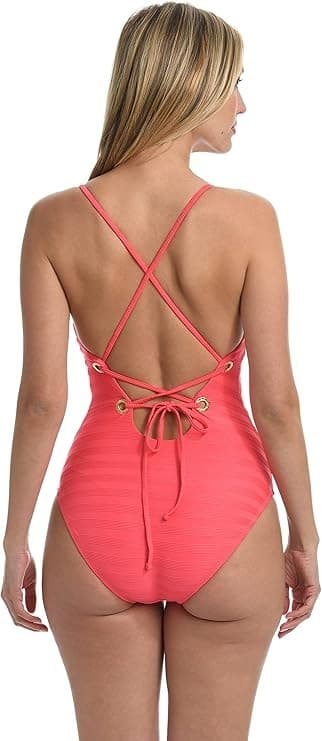 La Blanca Women's Rouched Body Lingerie Mio One Piece Swimsuit, Size 14 - Thumbnail 2