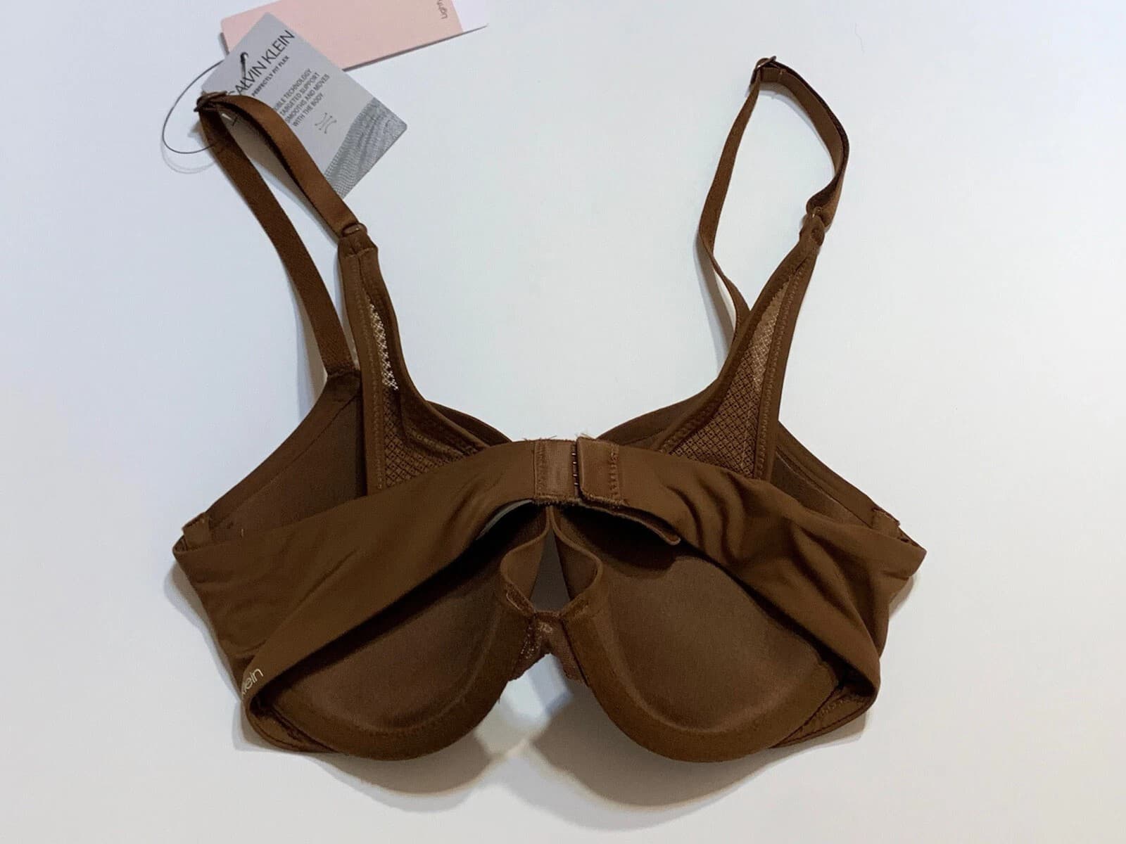 Calvin Klein Perfectly Fit Lightly Lined Brown Demi Bra 30B - Thumbnail 2