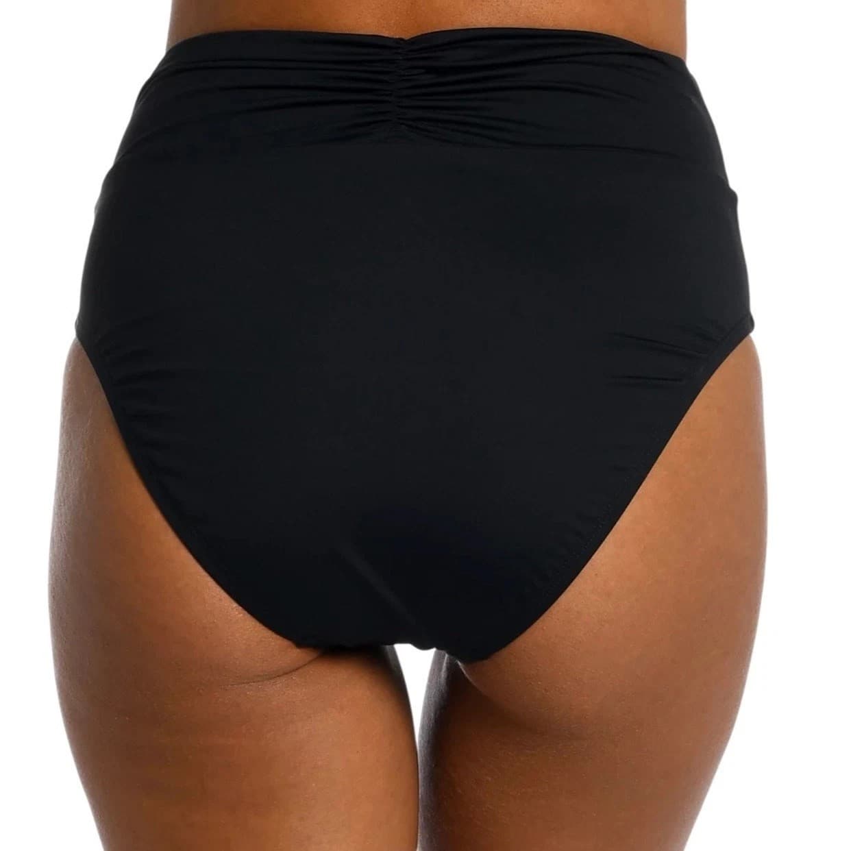 La Blanca Women's Island Goddess High Waist Bikini Swimsuit Bottom Black Sz 18W - Thumbnail 2
