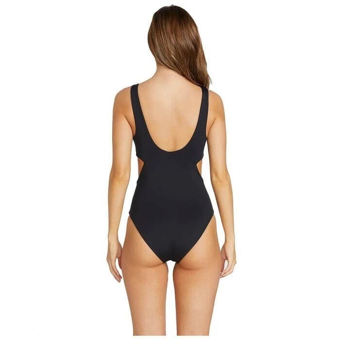 Volcom Women's Black Simply Seamless One-Piece Swimsuit Size XL - Thumbnail 2