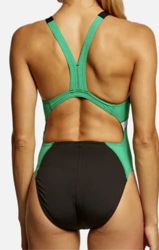 SPEEDO Spark Splice Super Pro Back Endurance + Black Green Swim Female 24 - Thumbnail 2