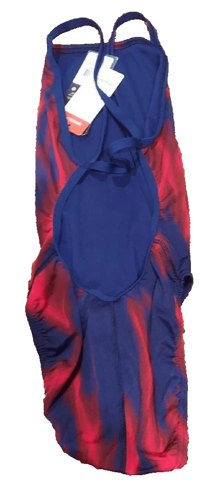 Speedo Swimsuit Endurance Racing New Tag Black Blue Red Suit Woman 28 - Thumbnail 3
