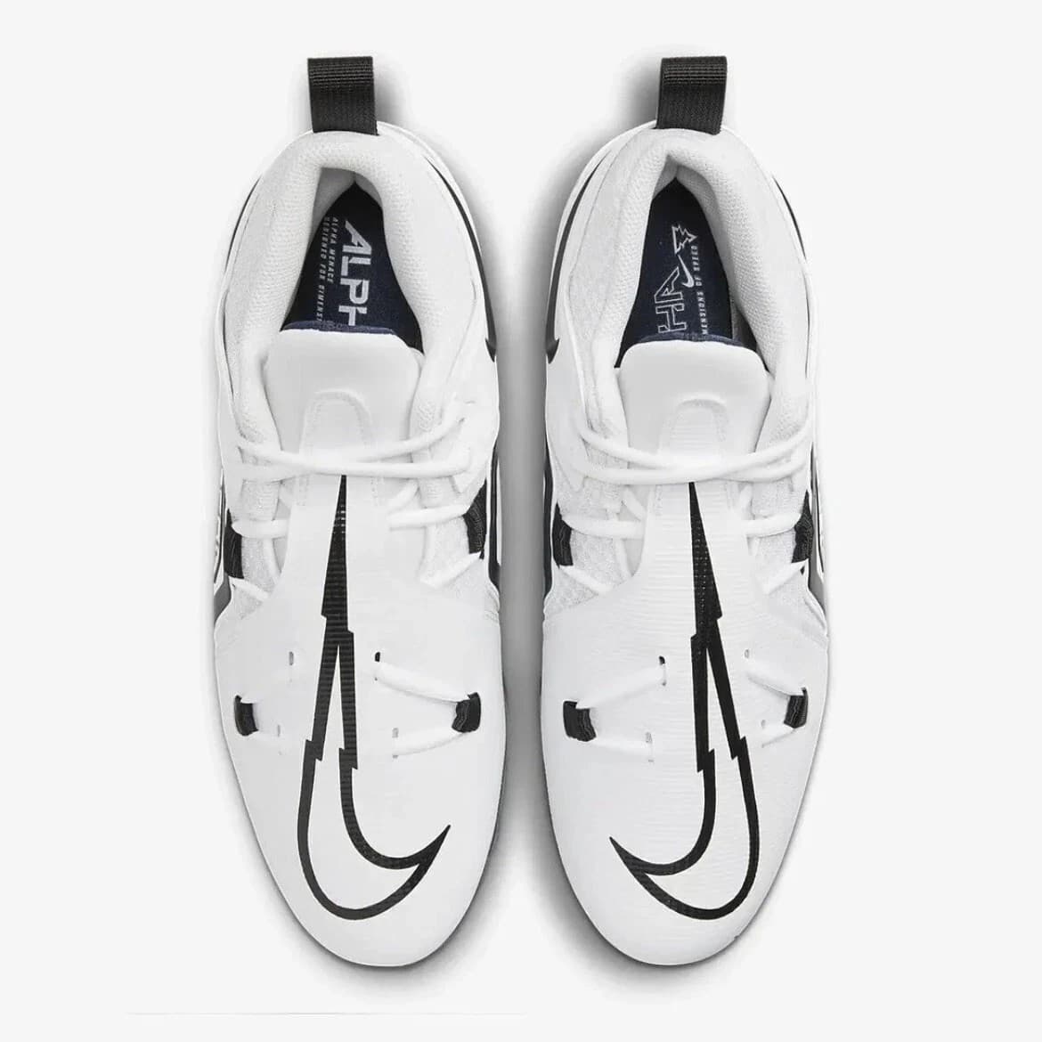 Nike Alpha Menace Pro 3 Football Cleats White Navy CT6649-108 Mens Size 16 NEW - Thumbnail 3