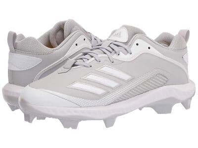 Adidas Men's Icon 8 Gray/White Baseball Cleats Shoes Size 17 - Thumbnail 2