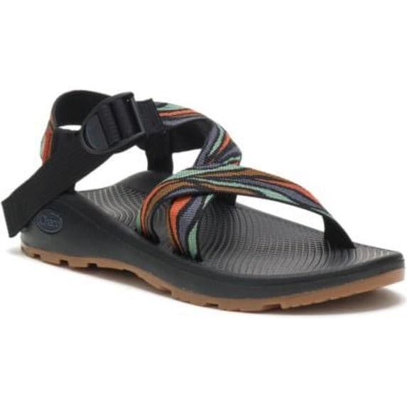 Chaco Z/Cloud Sandals Orange Blue Green Adjustable Straps Comfort Women's SZ 10 - Thumbnail 2