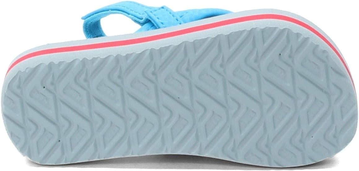 Reef Little Ahi Boys Flip Flops Blue Gray Sharks Thong Sandal Back Strap Sz 7/8 - Thumbnail 3