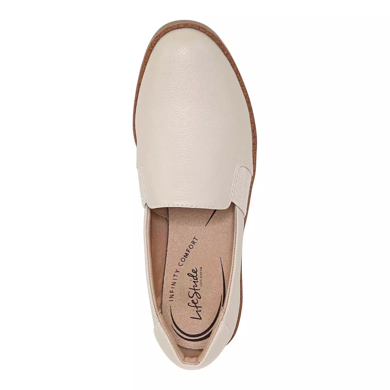 LifeStride Cream Slip On Loafers Comfortable Everyday Casual Shoes Womens's 11 M - Image 1