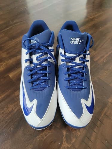 Mens Nike Air Max MVP Pro 2 II Metal Baseball Cleats Blue 684685-411 Sz 15 New - Image 1