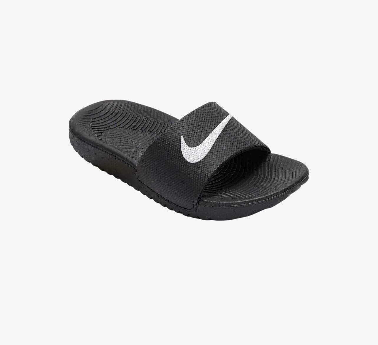 Kid's Nike Kawa Slide Black/White (819352 001) SIZE 6Y - Image 1