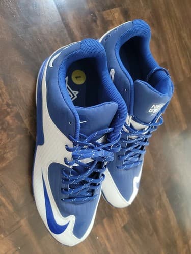Mens Nike Air Max MVP Pro 2 II Metal Baseball Cleats Blue 684685-411 Sz 15 New - Thumbnail 2