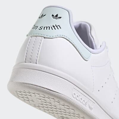 ADIDAS ORIGINALS STAN SMITH SNEAKER, WHITE/ALMOST BLUE, 7M/9W US UNISEX - Thumbnail 7