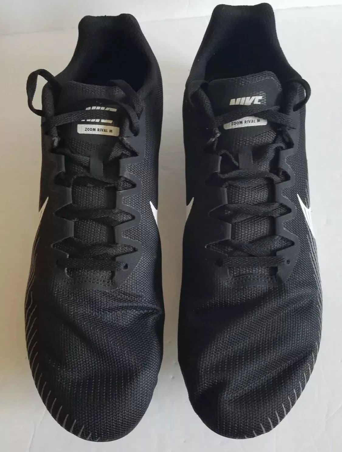Nike Zoom Rival M9 Racing Track and Field Shoes Black White Lightweight Men's 13 - Thumbnail 6