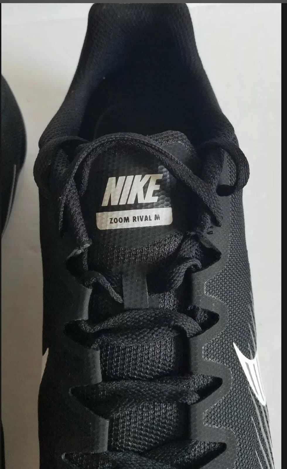 Nike Zoom Rival M9 Racing Track and Field Shoes Black White Lightweight Men's 13 - Thumbnail 7