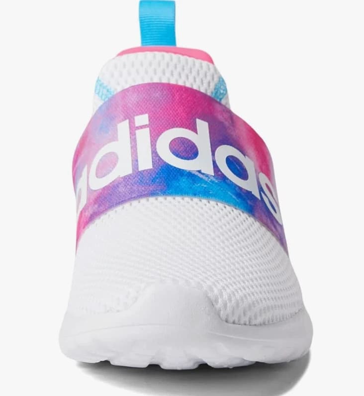Adidas Girls Infant Lite Racer Adapt 4.1 Shoe-White/Sky Rush/Solar Pink-Sz. 8 - Thumbnail 2