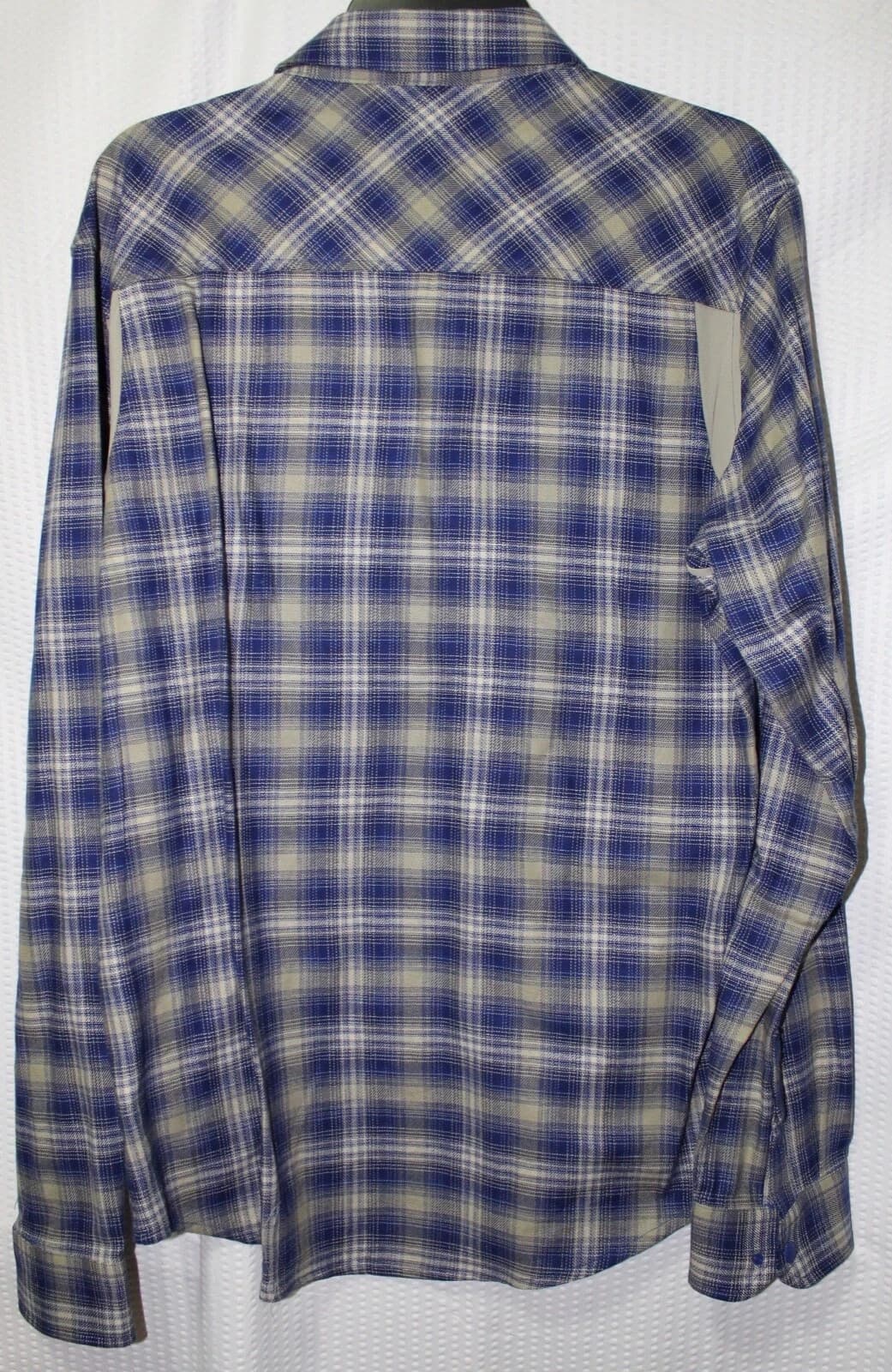 Under Armour Flannel Mens Button Shirt, Gray/Blue, Sz M 1372600-456 NEW W/TAGS - Thumbnail 2