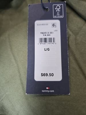 Tommy Hilfiger Mens Th Flex Chino Pants Olive Size 36x30 Brand New - Thumbnail 3