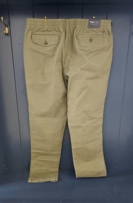 Tommy Hilfiger Mens Th Flex Chino Pants Olive Size 36x30 Brand New - Thumbnail 2