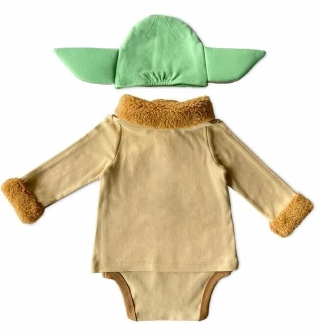 Baby Yoda Costume Outfit Set Mandalorian Cosplay Infant Halloween 0-3 Months - Thumbnail 2