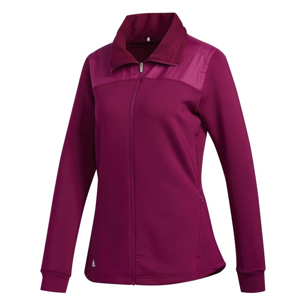 New Adidas Golf Womens COLD RDY Full Zip Jacket Power Berry - Size Small FT3014 - Thumbnail 4
