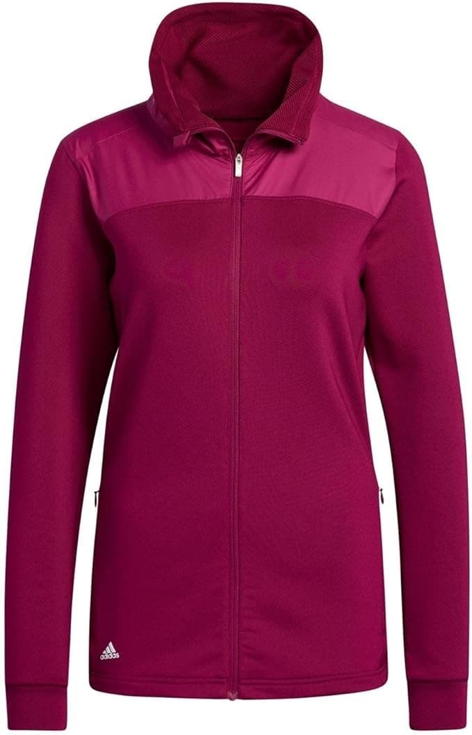 New Adidas Golf Womens COLD RDY Full Zip Jacket Power Berry - Size Small FT3014 - Thumbnail 2